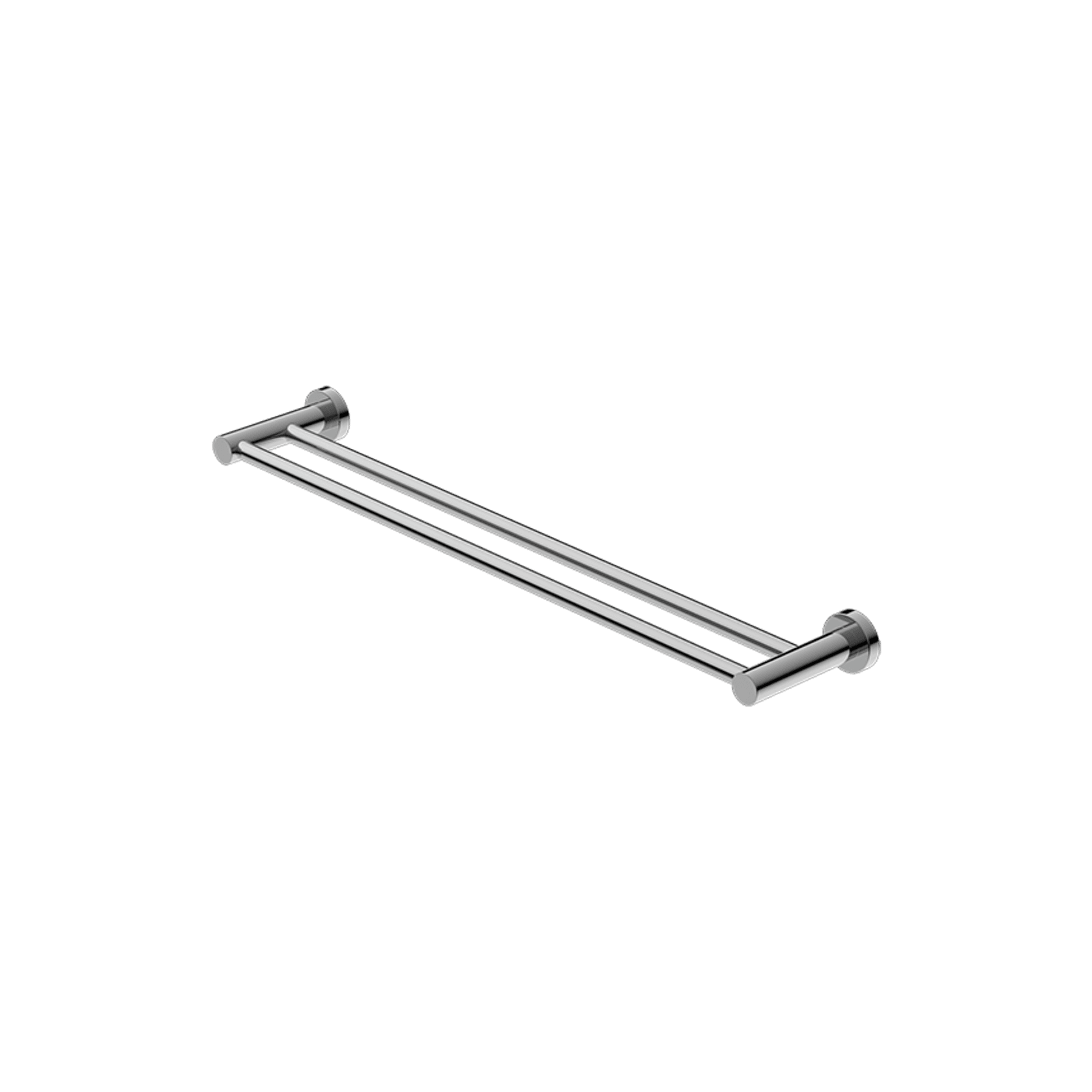 Mecca Double Towel Rail 600mm Chrome gallery detail image