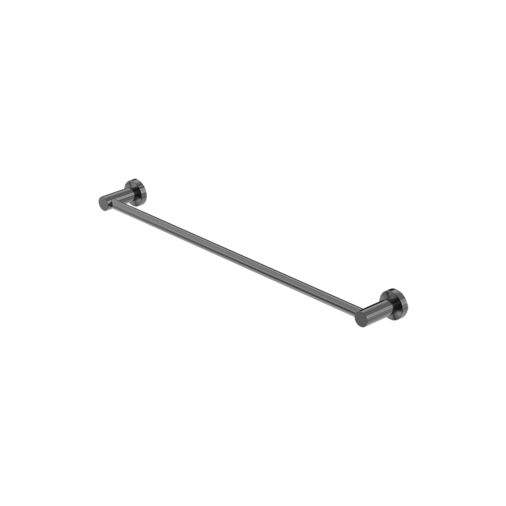 Mecca Single Towel Rail 600mm Gun Metal gallery detail image