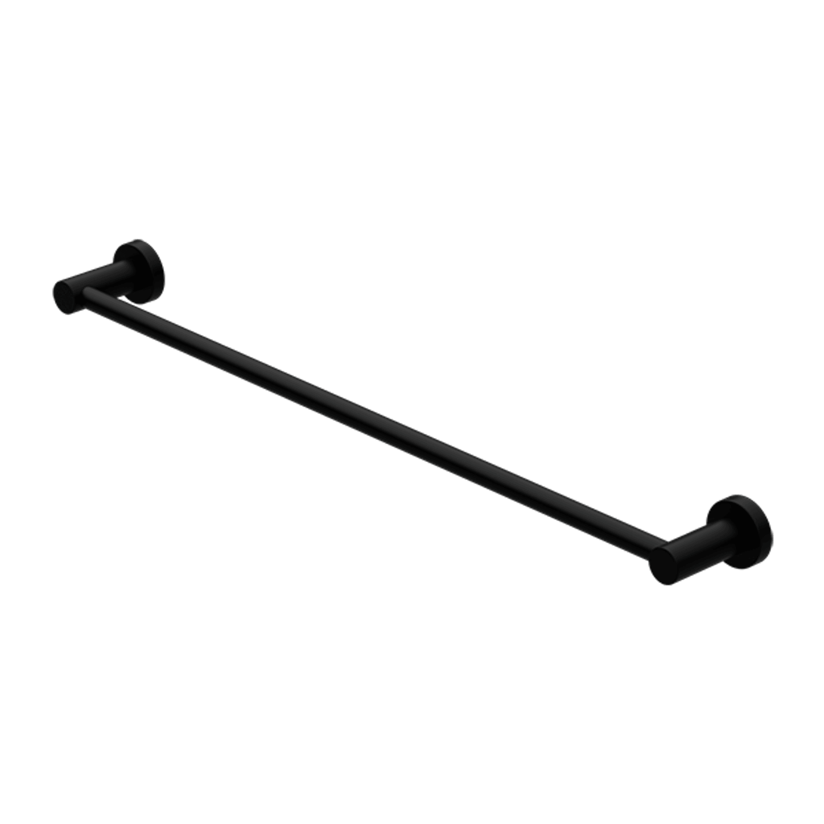 Mecca Single Towel Rail 600mm Matte Black gallery detail image