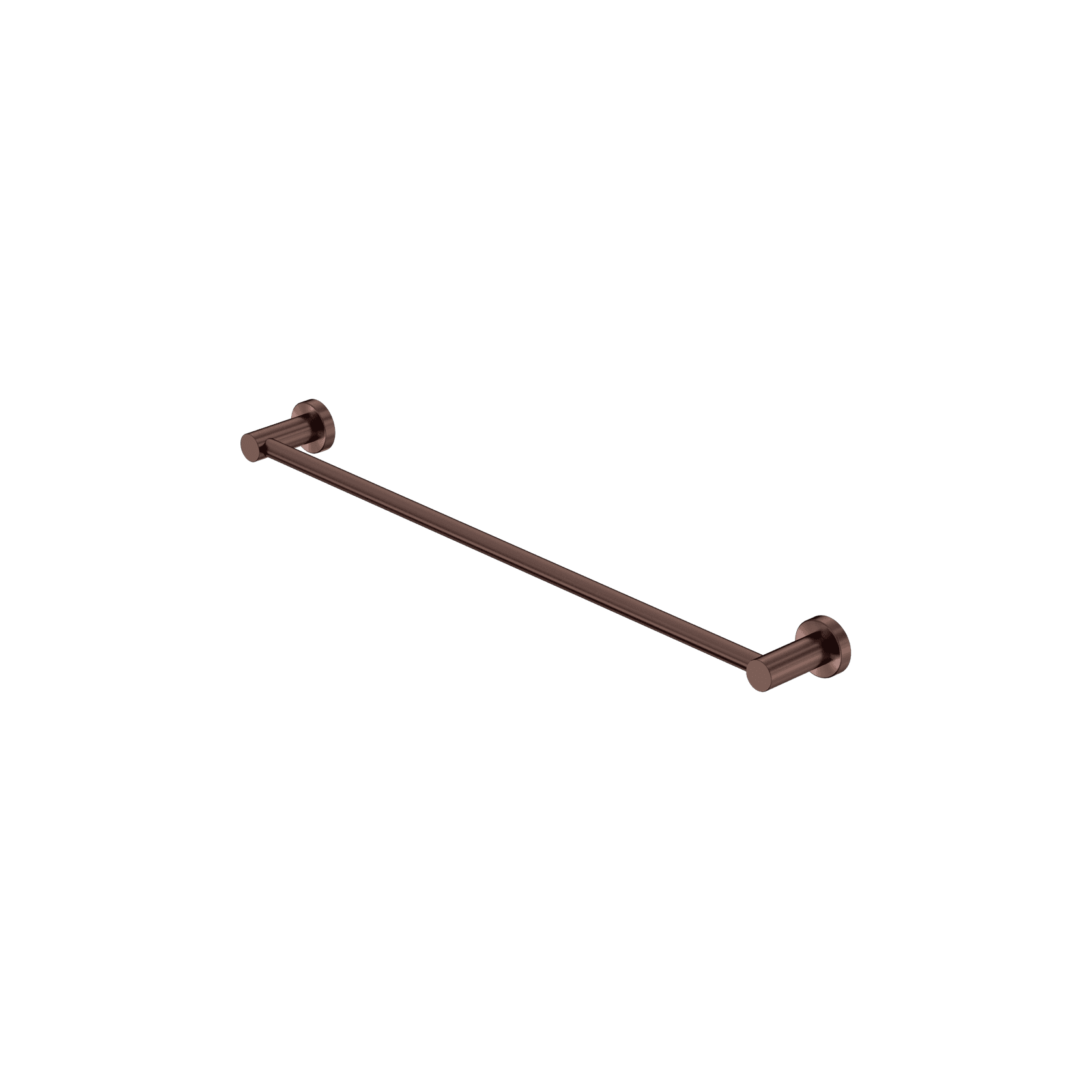 Mecca Single Towel Rail 600mm Rome Bronze gallery detail image