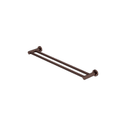 Mecca Double Towel Rail 600mm Rome Bronze gallery detail image