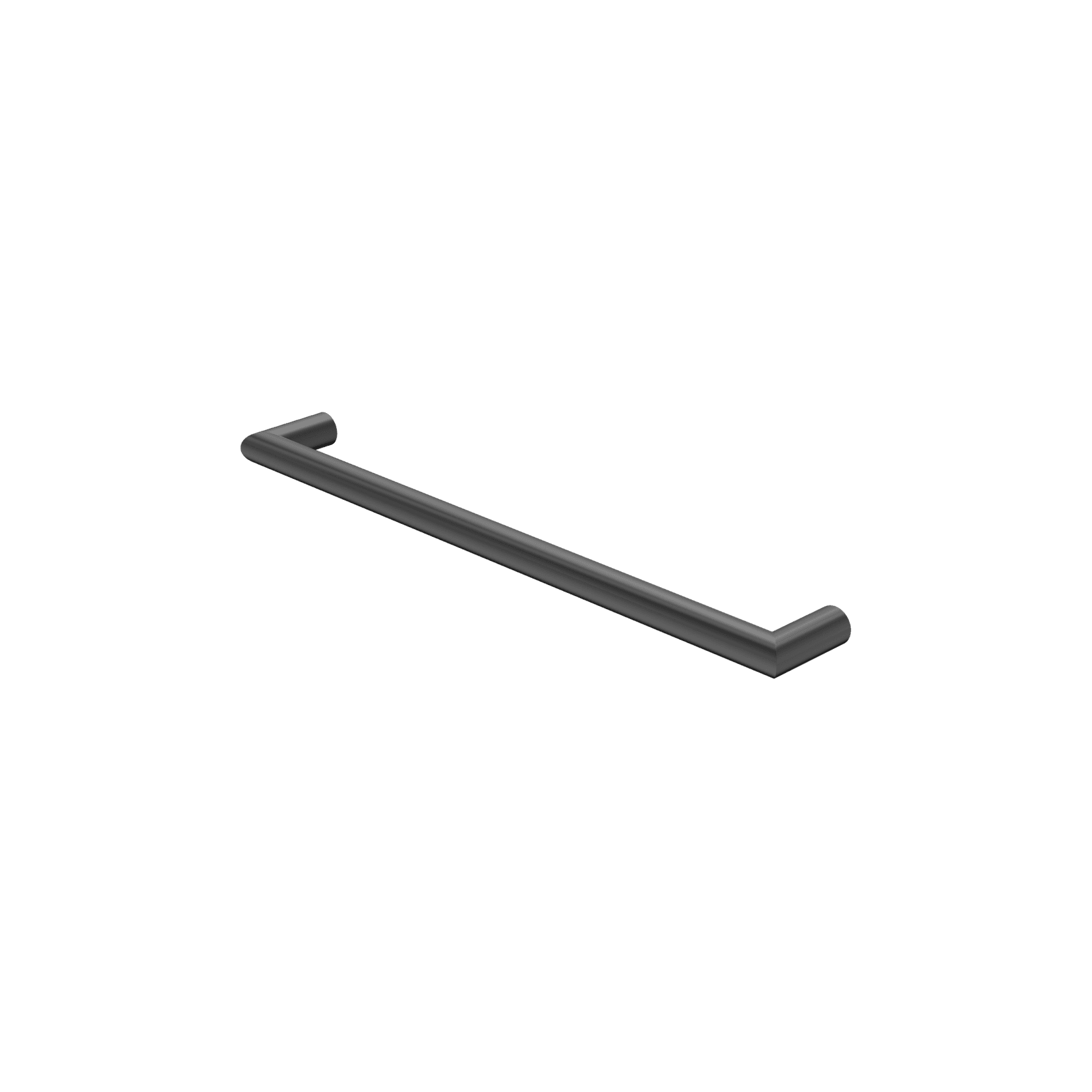 Mecca 240V Single Heated Towel Rail Gun Metal gallery detail image