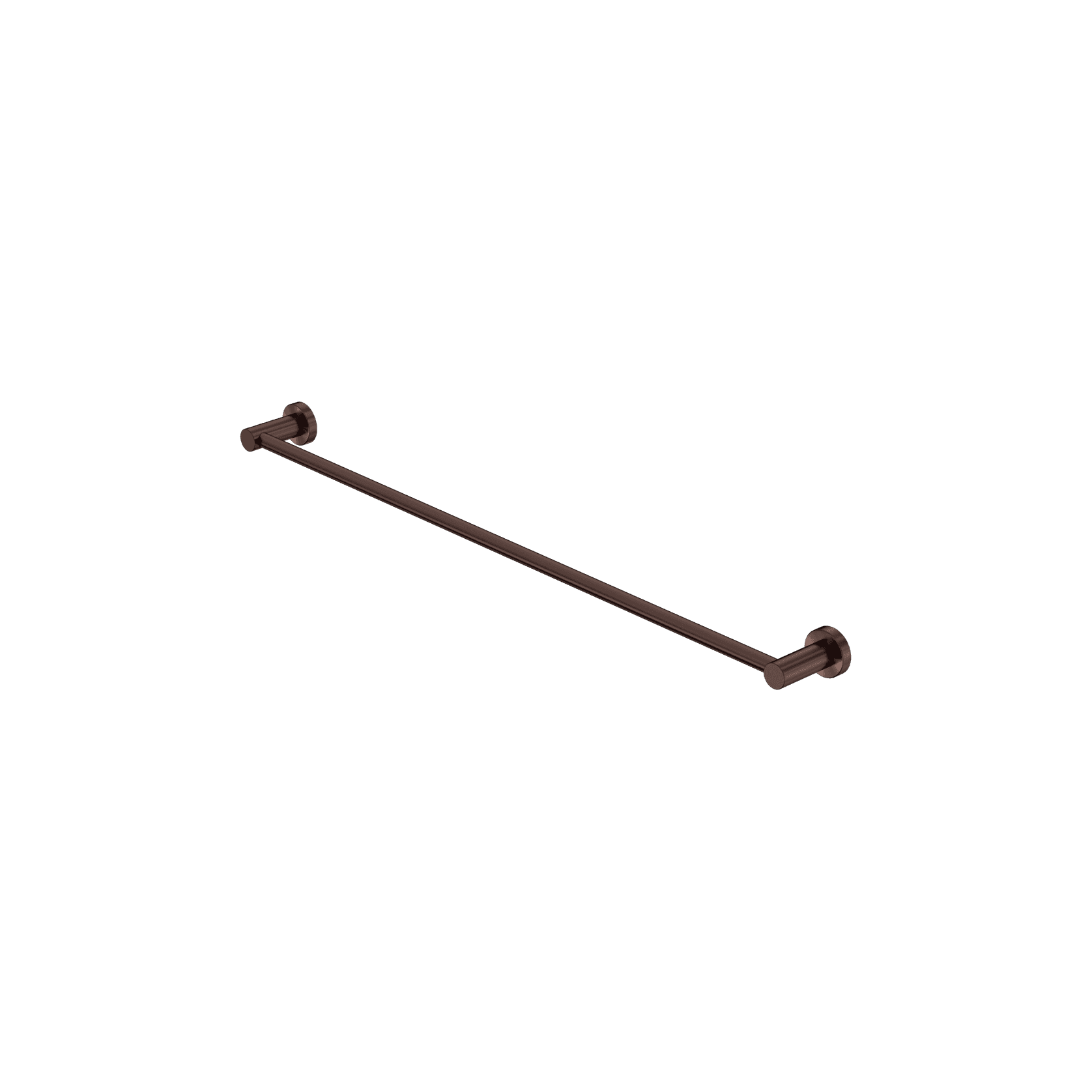 Mecca Single Towel Rail 800mm Rome Bronze gallery detail image