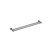 Mecca Double Towel Rail 800mm Gun Metal gallery detail image