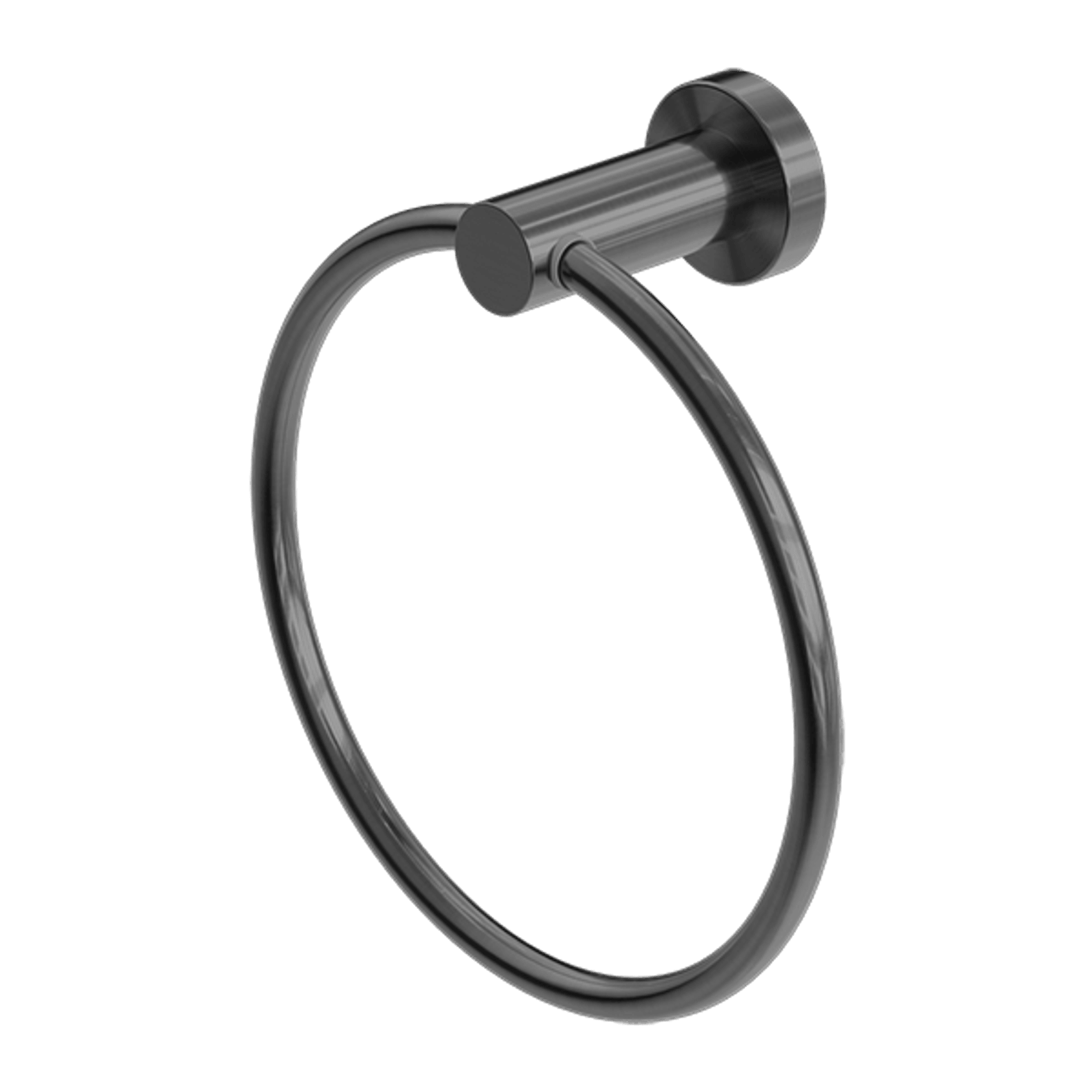 Mecca Hand Towel Ring Gun Metal gallery detail image