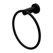 Mecca Hand Towel Ring Matte Black gallery detail image