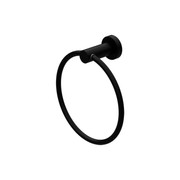 Mecca Hand Towel Ring Matte Black gallery detail image