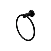 Mecca Hand Towel Ring Matte Black gallery detail image