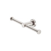 Mecca Double Toilet Roll Holder Brushed Nickel gallery detail image