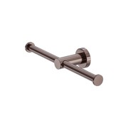 Mecca Double Toilet Roll Holder Brushed Bronze gallery detail image