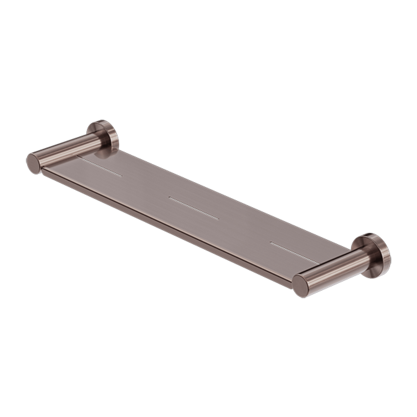 Mecca Metal Shower Shelf Brushed Bronze gallery detail image