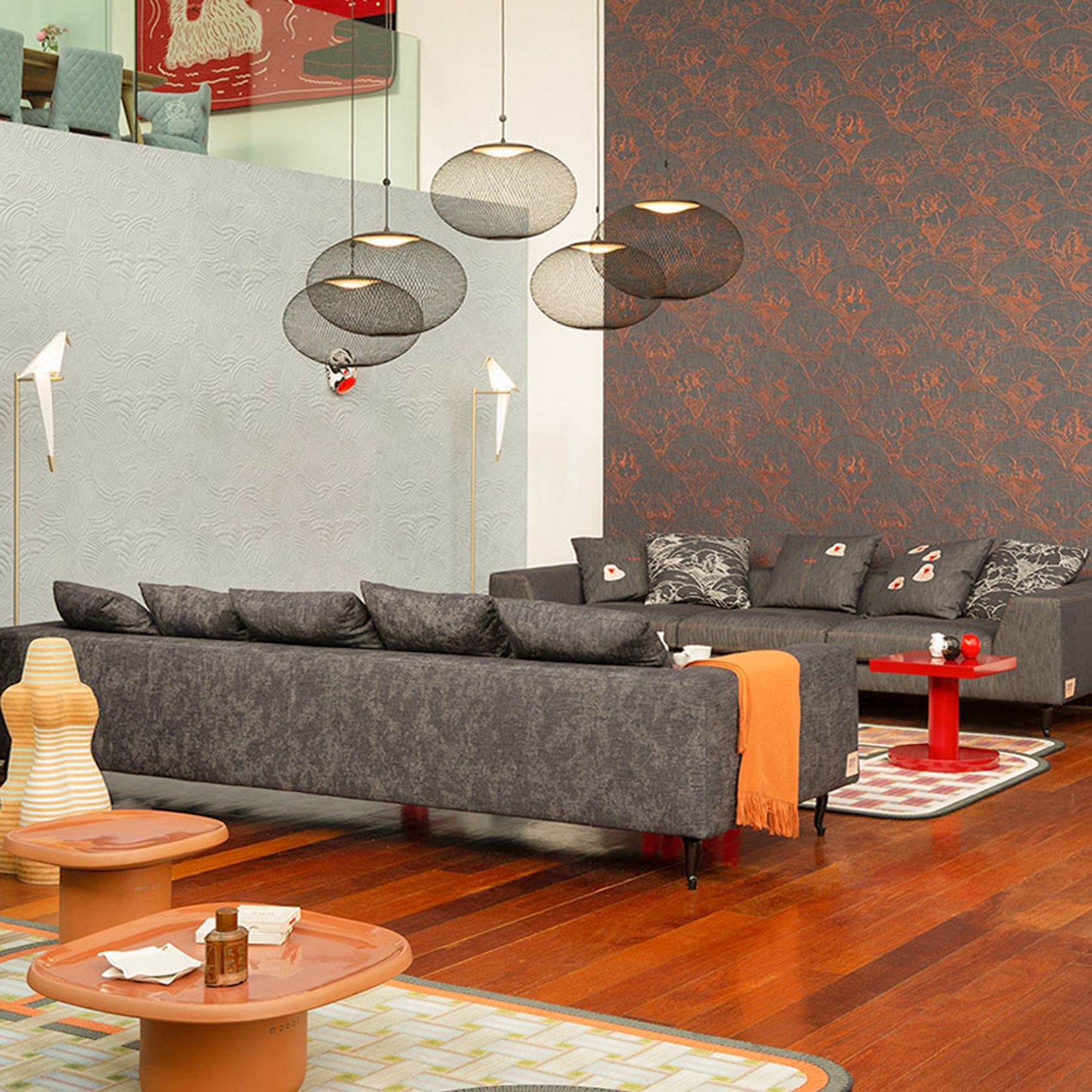 NR2 Medium Suspension Lamp - Black gallery detail image