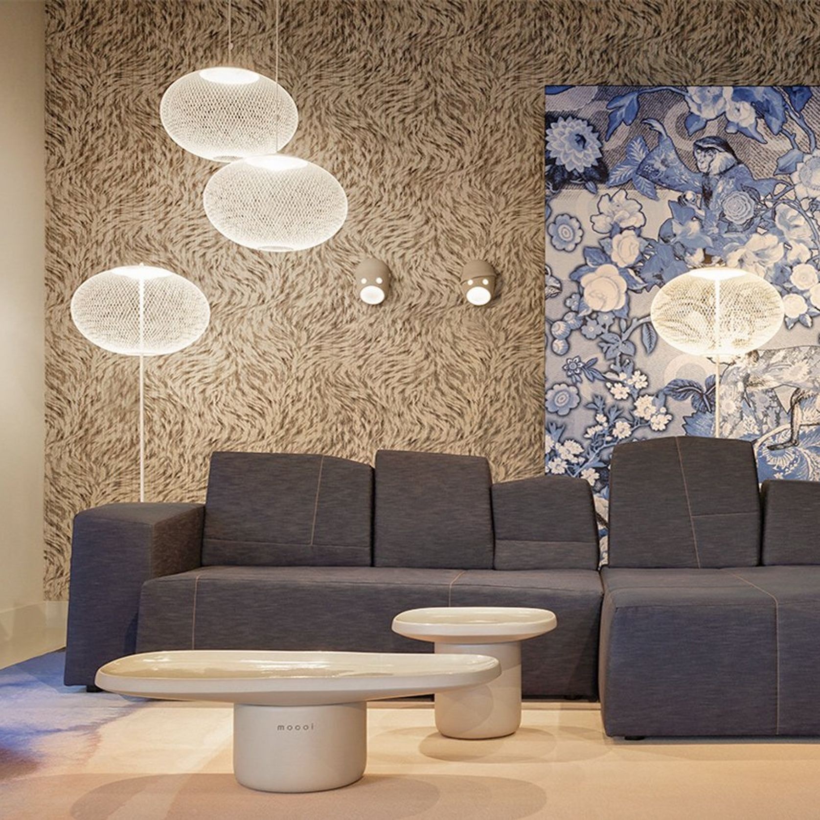 NR2 Medium Suspension Lamp - White gallery detail image