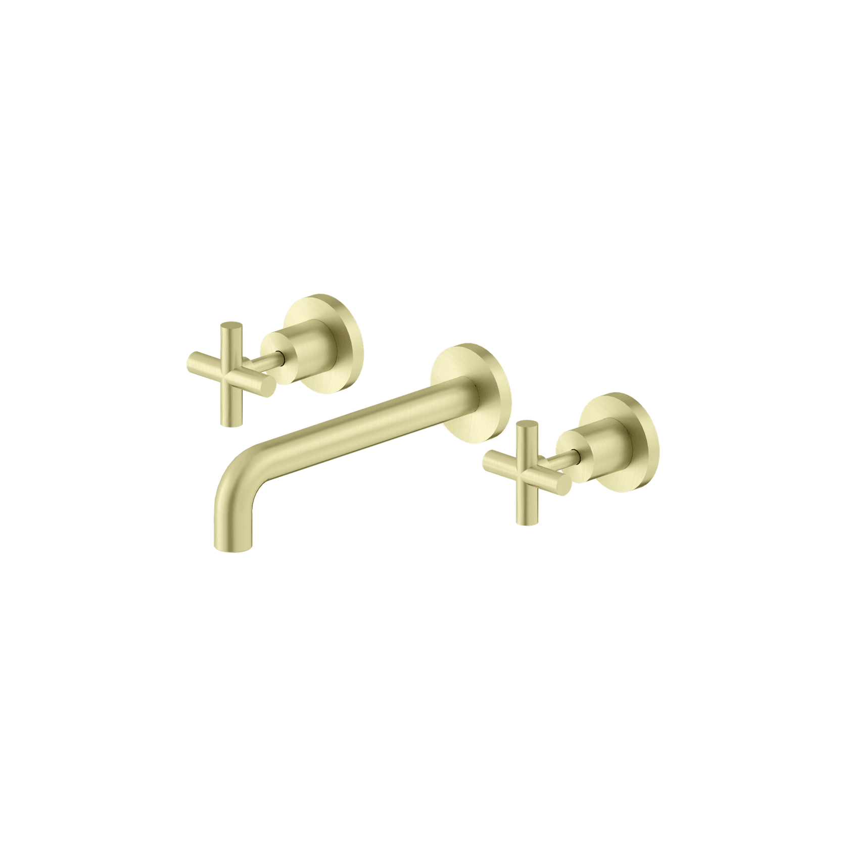 X Plus Wall Basin Set 215mm Brushed Gold gallery detail image