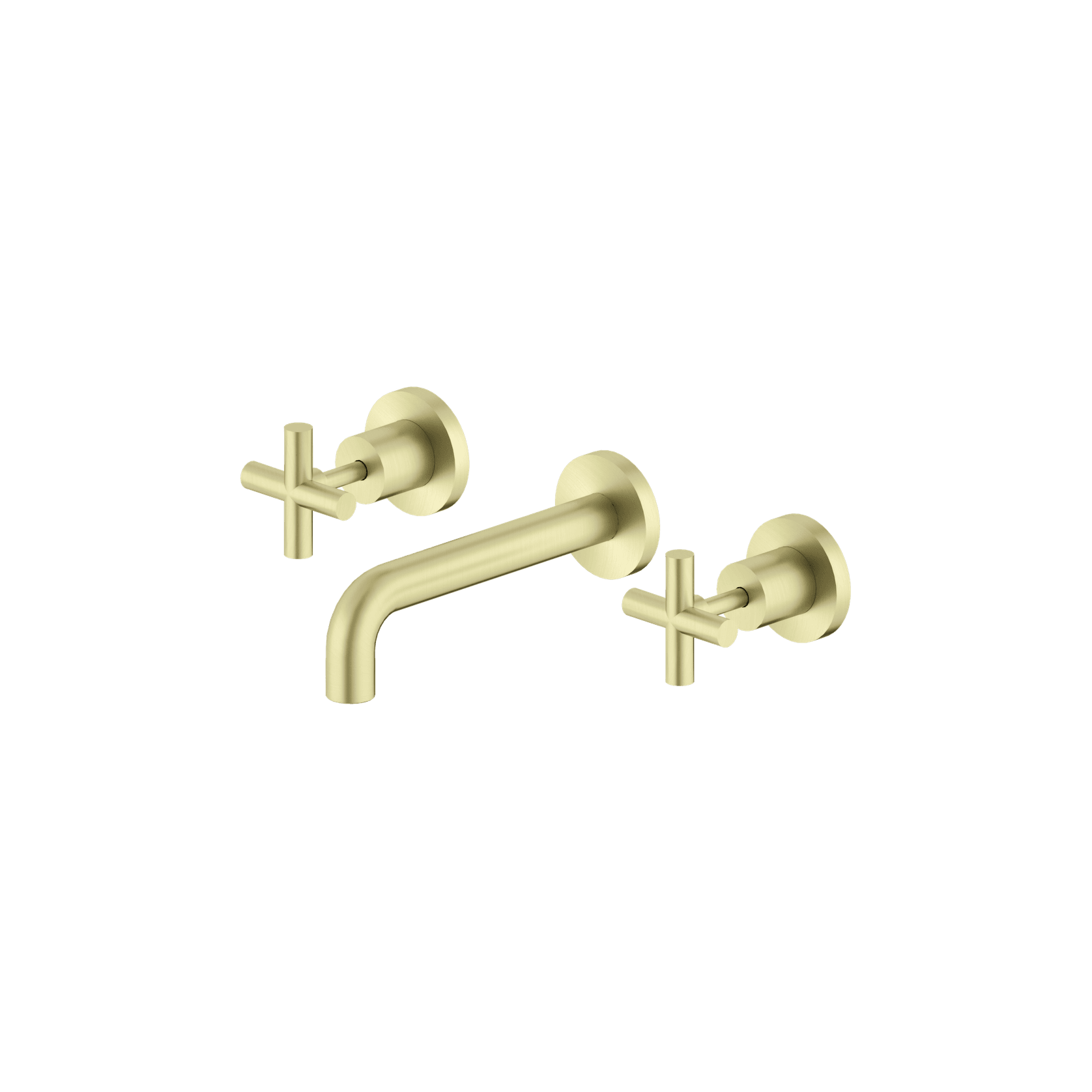 X Plus Wall Basin Set 180mm Brushed Gold gallery detail image