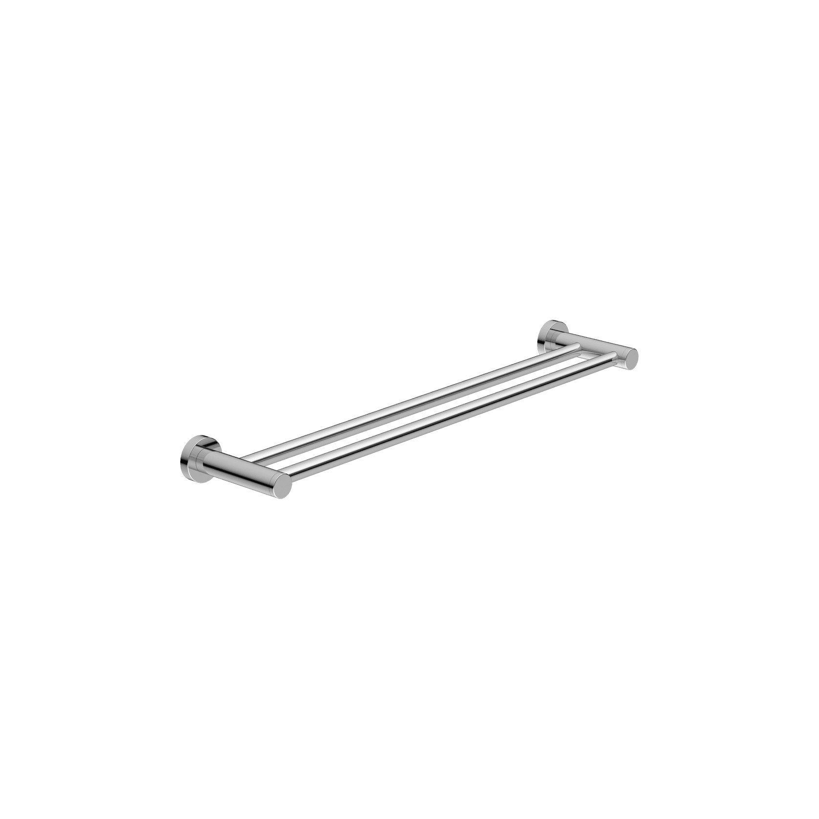 Dolce II Double Towel Rail 600mm Chrome gallery detail image