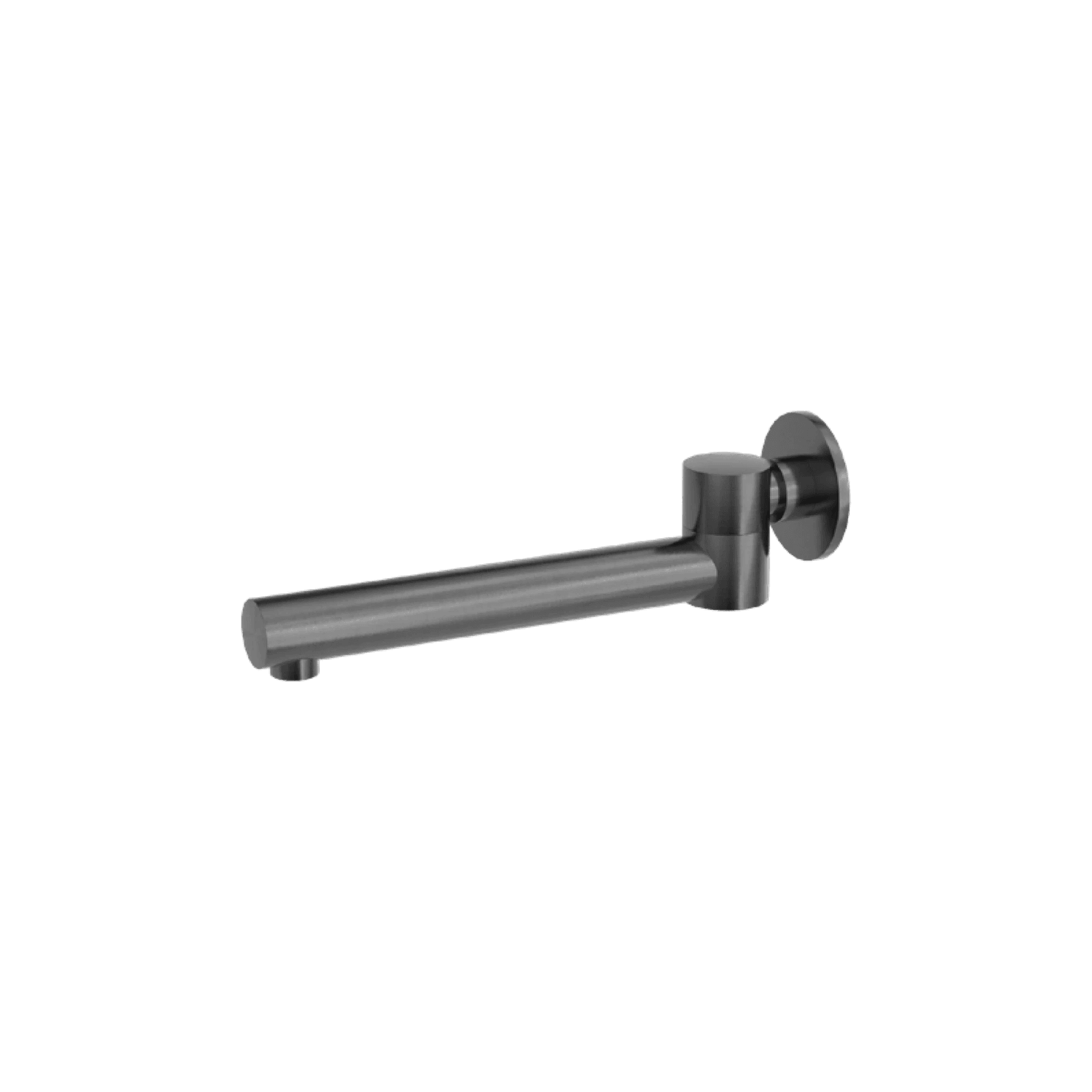 Dolce Wall Mounted Swivel Bath Spout Only Gun Metal gallery detail image