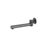 Dolce Wall Mounted Swivel Bath Spout Only Gun Metal gallery detail image