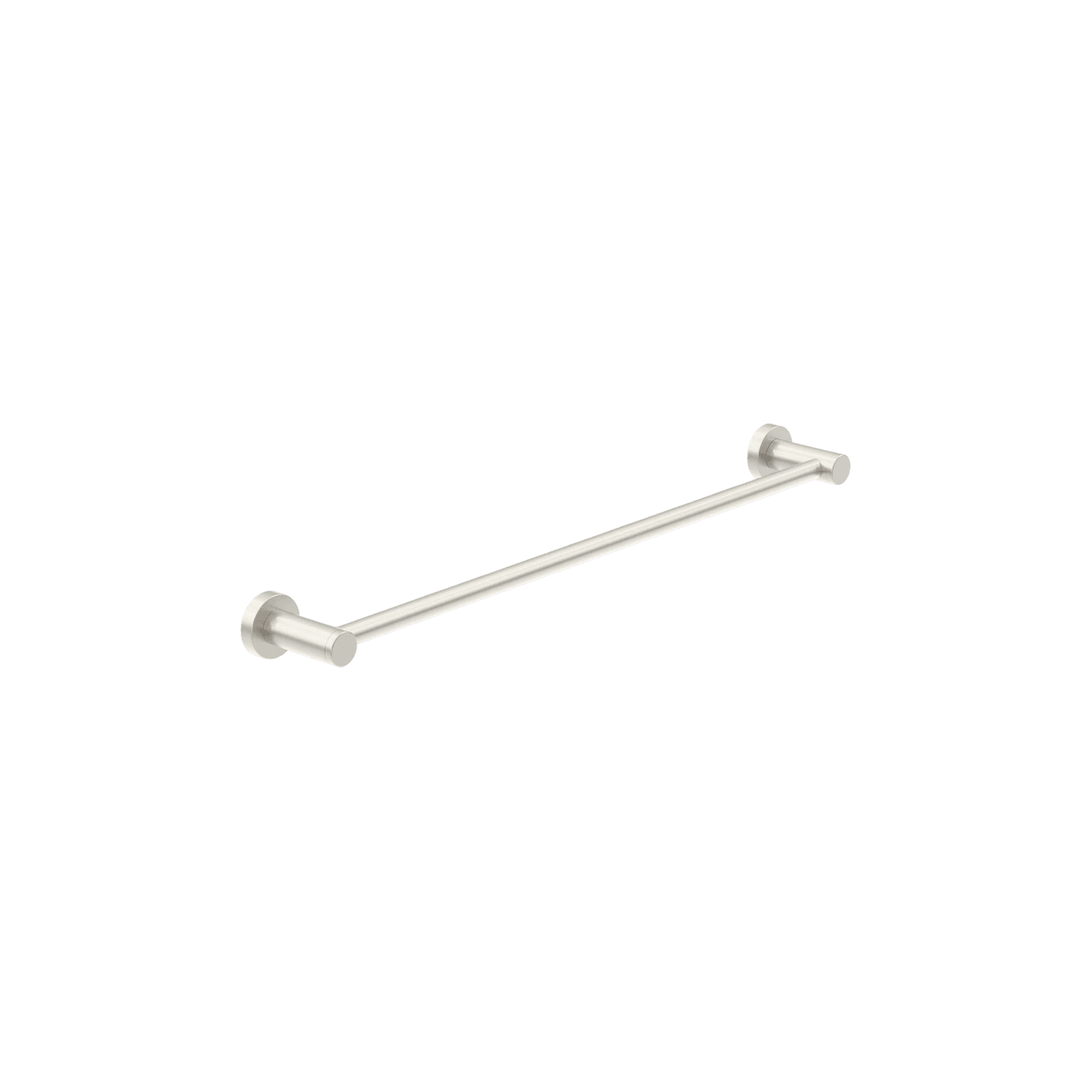 Dolce II Single Towel Rail 800mm Brushed Nickel gallery detail image