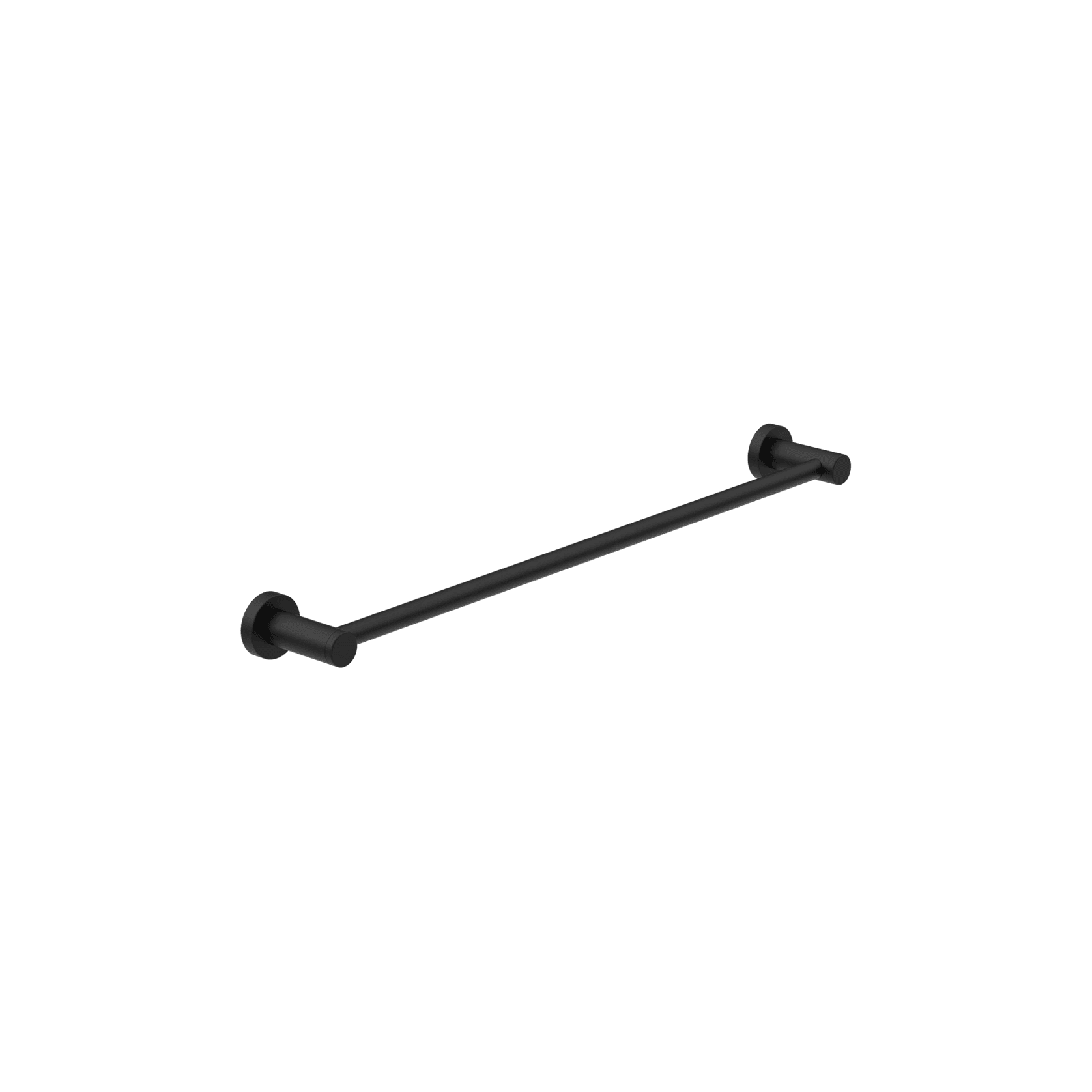 Dolce II Single Towel Rail 800mm Matte Black gallery detail image