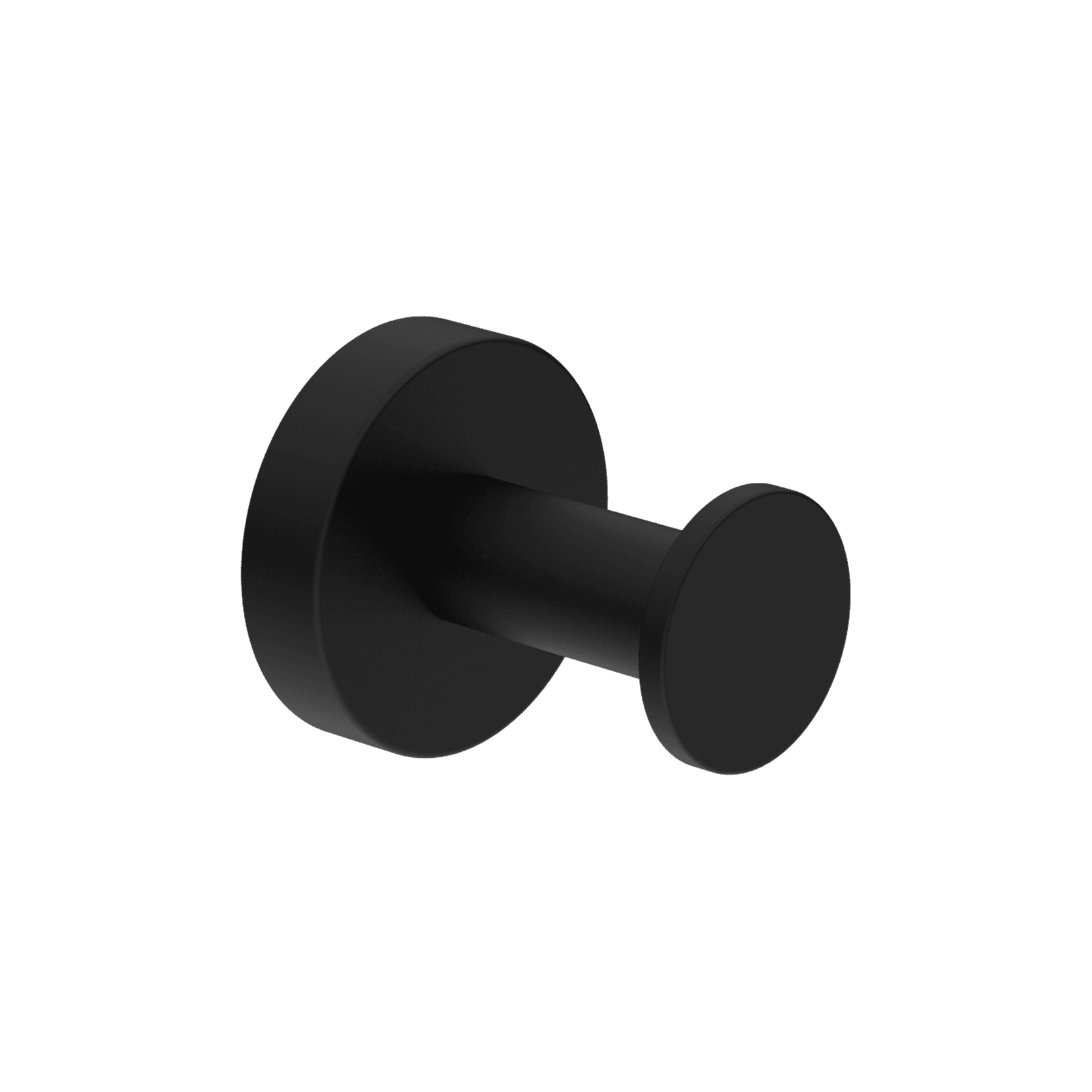 Dolce II Robe Hook Matte Black gallery detail image