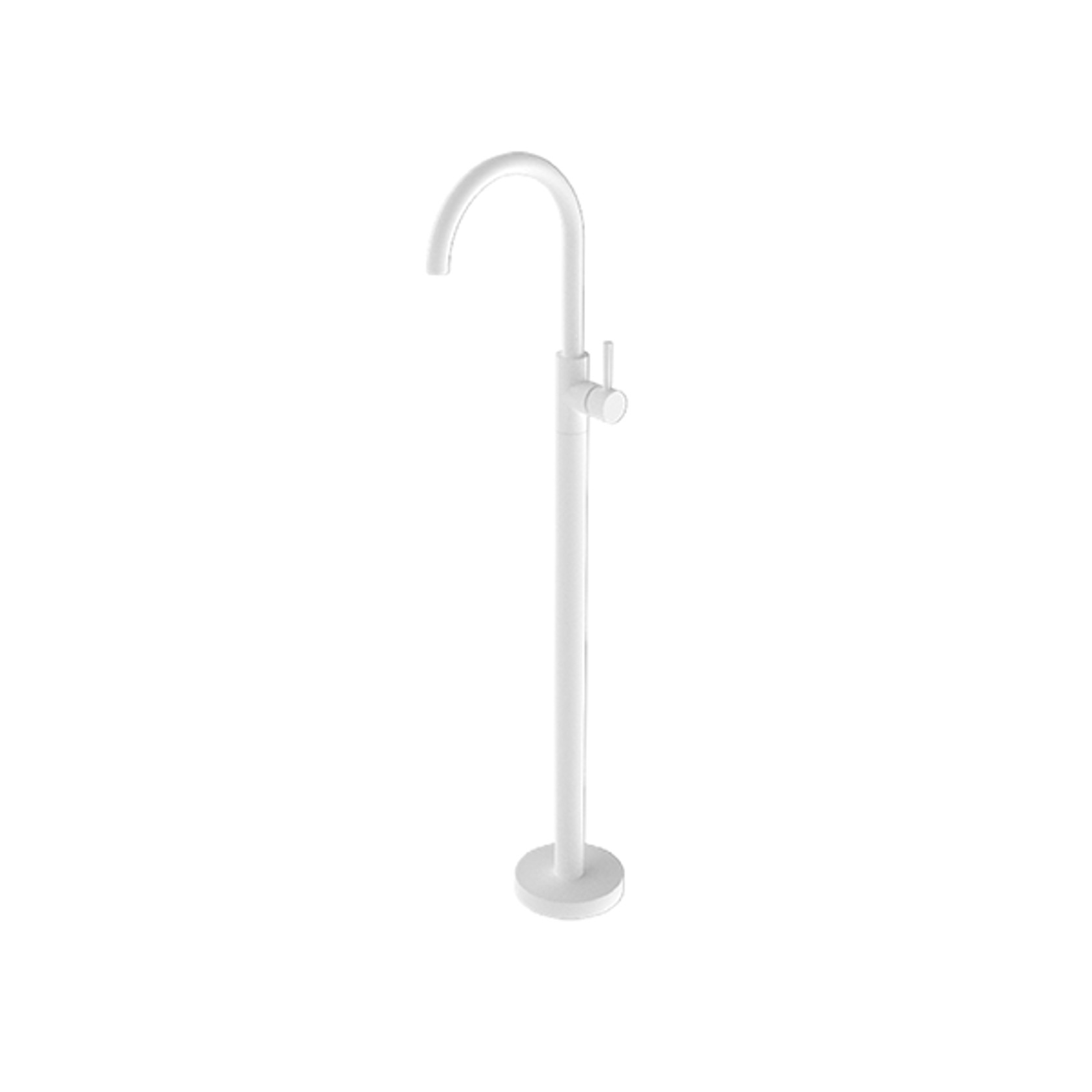 Mecca Freestanding Bath Mixer Matte White gallery detail image