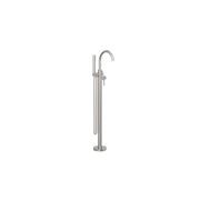 Mecca Round Freestanding Mixer With Hand Shower Brushed Nickel gallery detail image