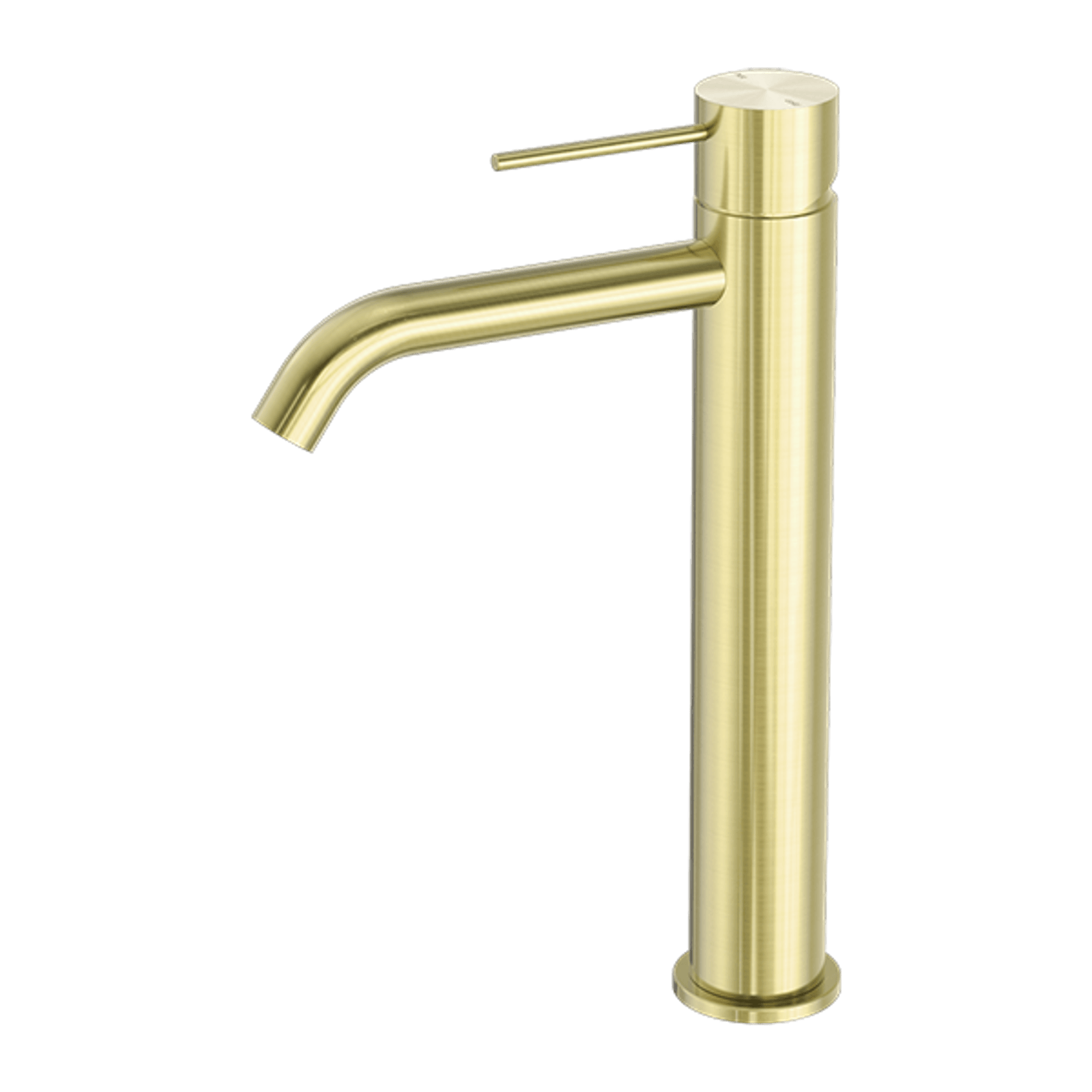 Mecca Tall Basin Mixer Brushed Gold gallery detail image