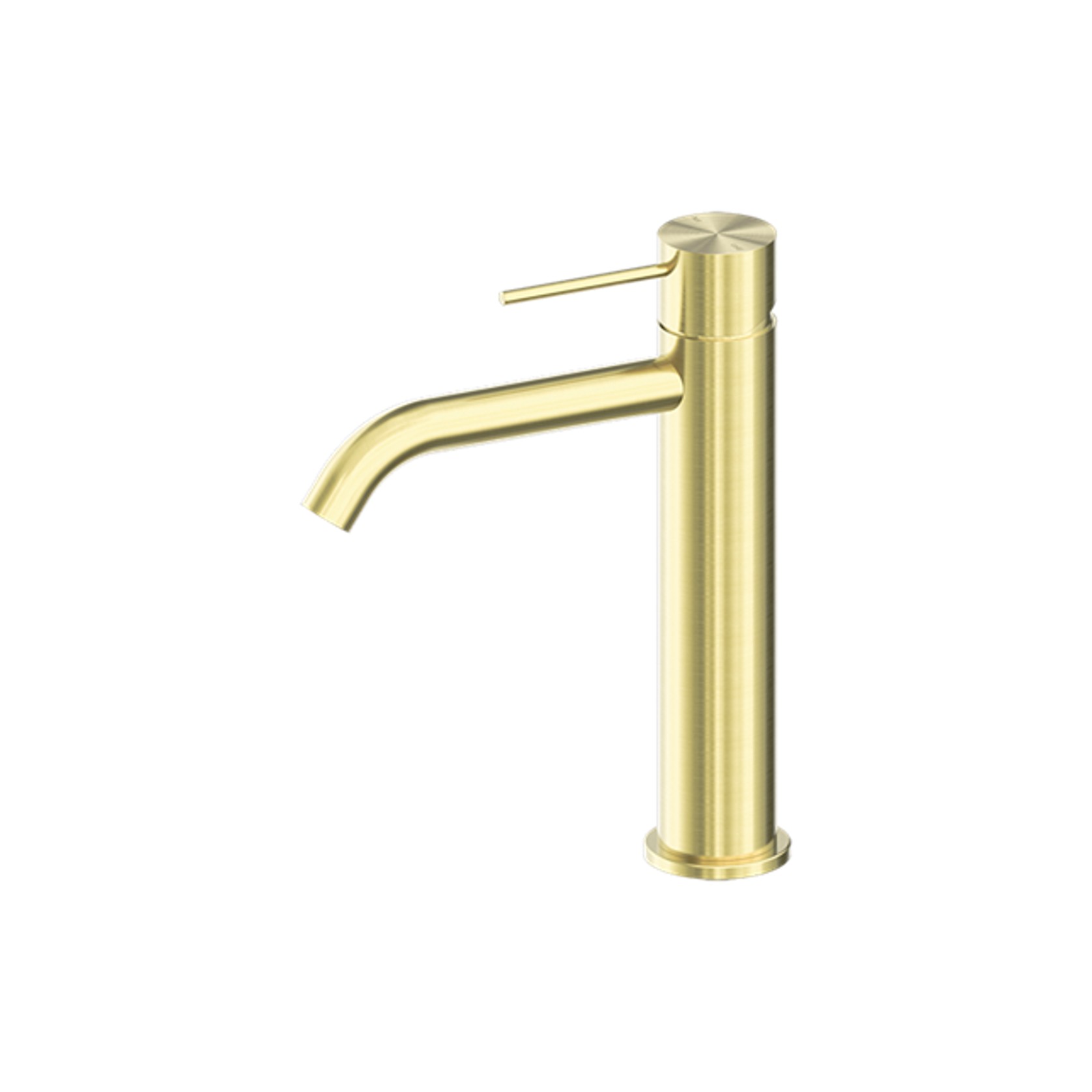 Mecca Mid Tall Basin Mixer Brushed Gold gallery detail image