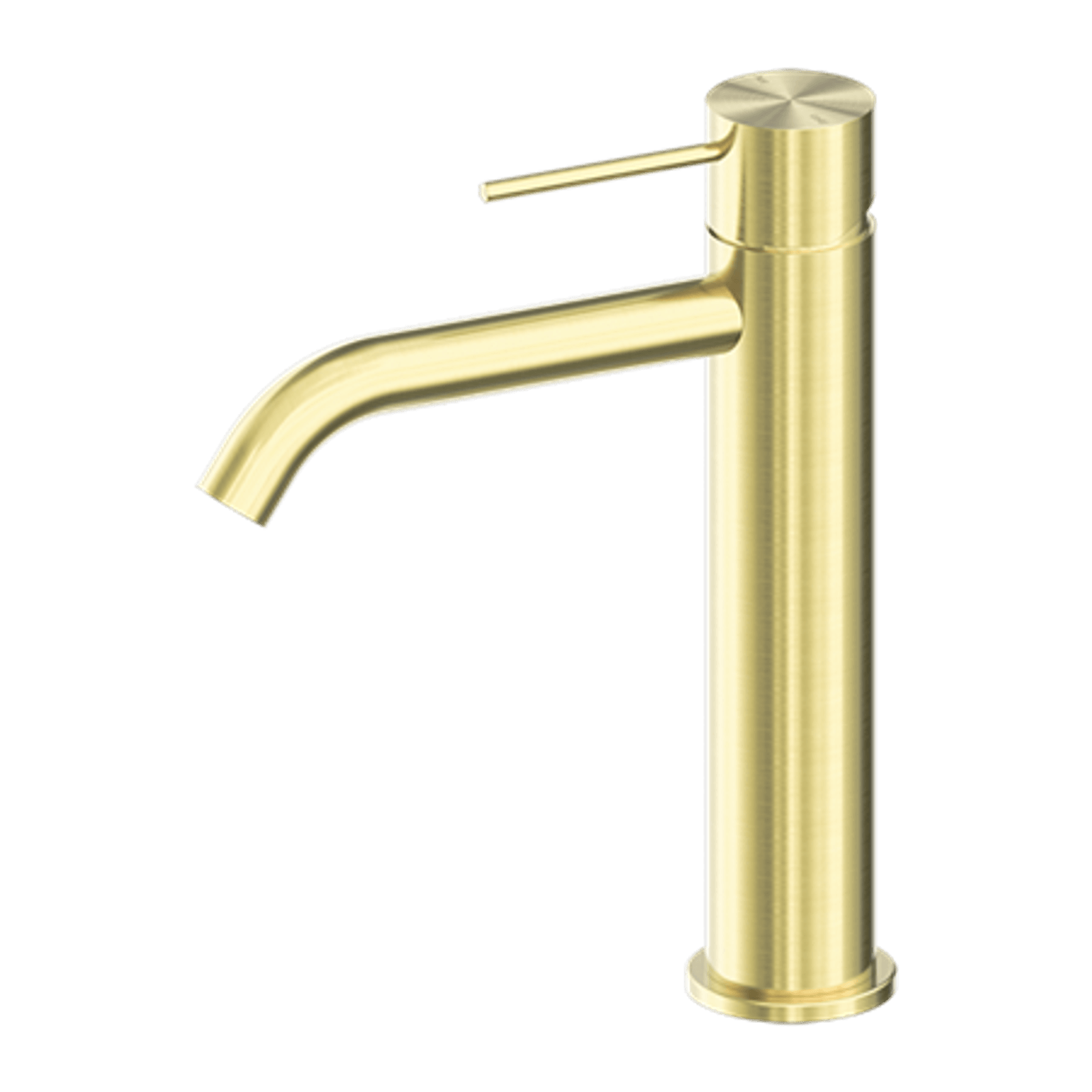 Mecca Mid Tall Basin Mixer Brushed Gold gallery detail image