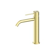 Mecca Mid Tall Basin Mixer Brushed Gold gallery detail image