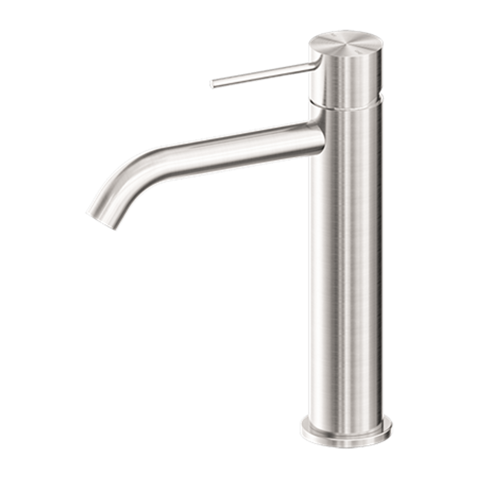 Mecca Mid Tall Basin Mixer Brushed Nickel gallery detail image