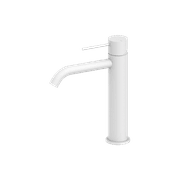 Mecca Mid Tall Basin Mixer Matte White gallery detail image