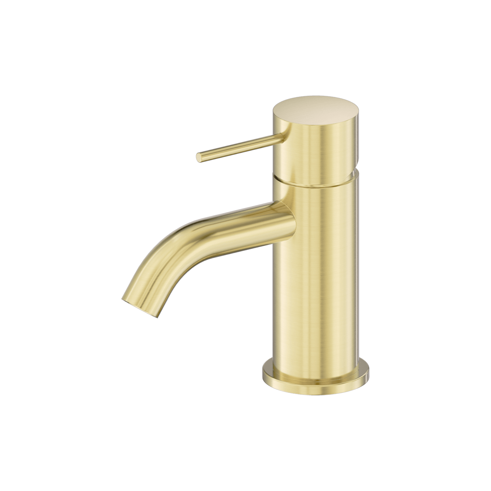 Mecca Mini Basin Mixer Brushed Gold gallery detail image