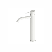 Mecca Tall Basin Mixer Matte White gallery detail image