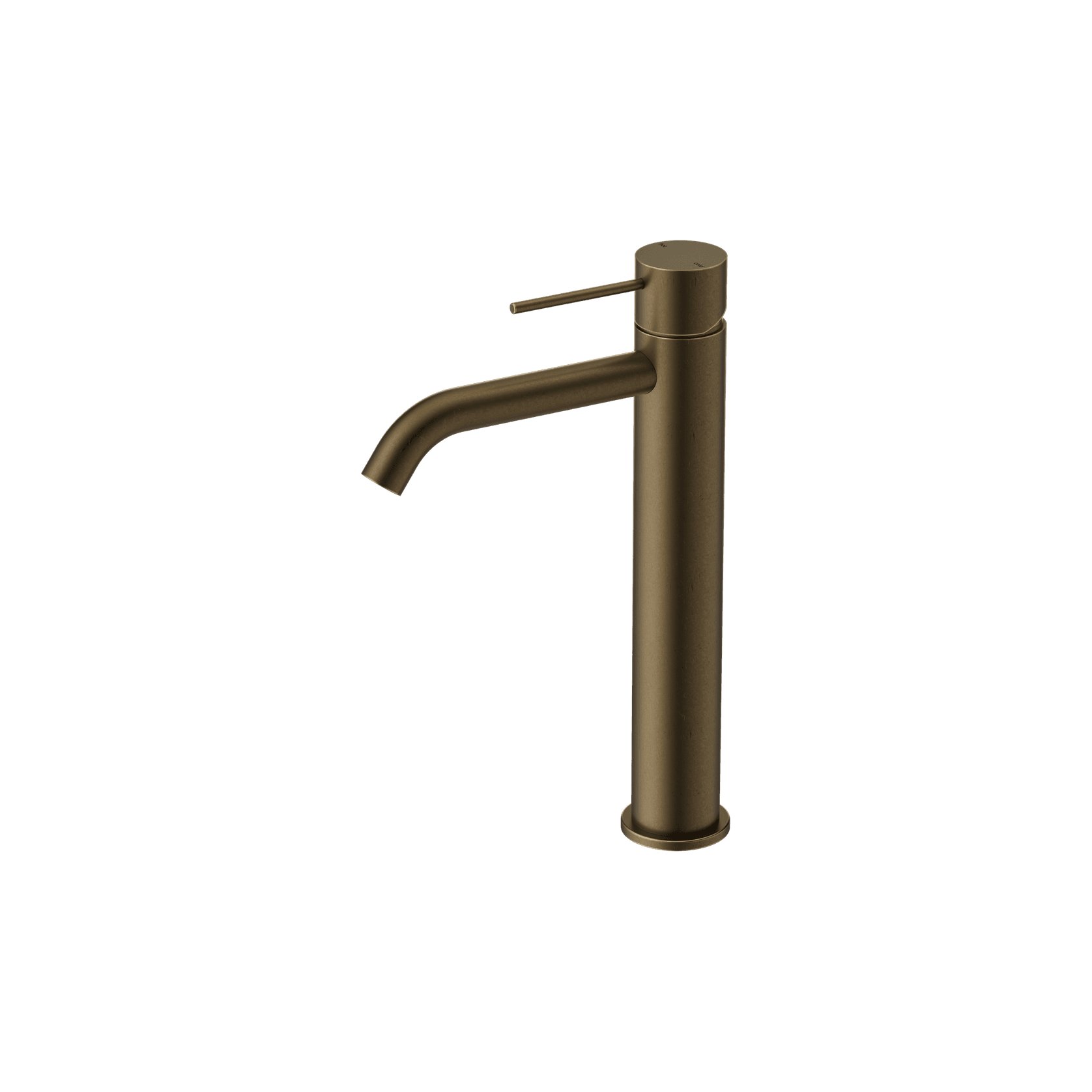 Mecca Tall Basin Mixer Tumbled Antique Brass gallery detail image