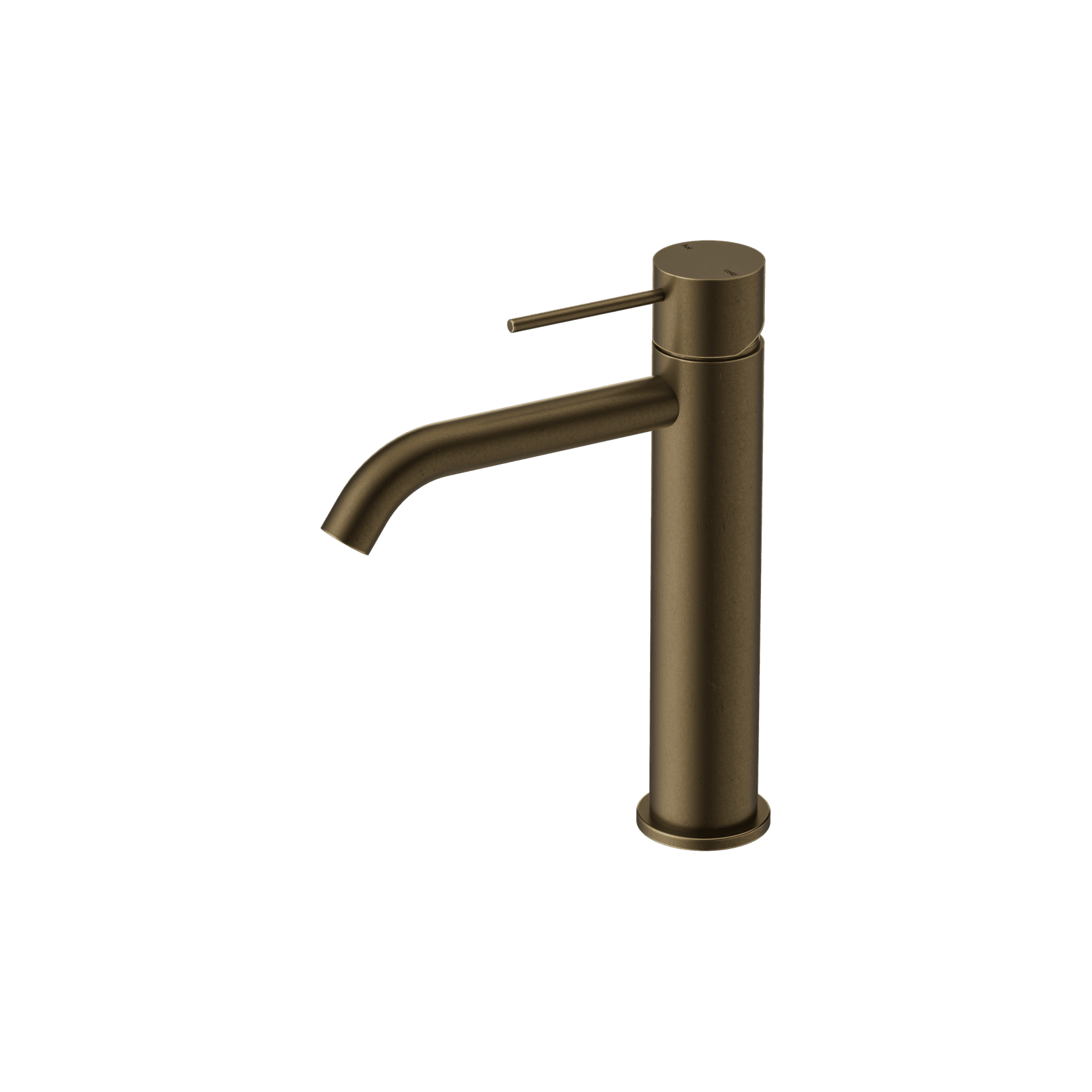 Mecca Mid Tall Basin Mixer Tumbled Antique Brass gallery detail image