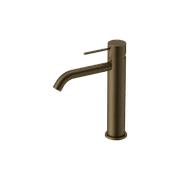 Mecca Mid Tall Basin Mixer Tumbled Antique Brass gallery detail image
