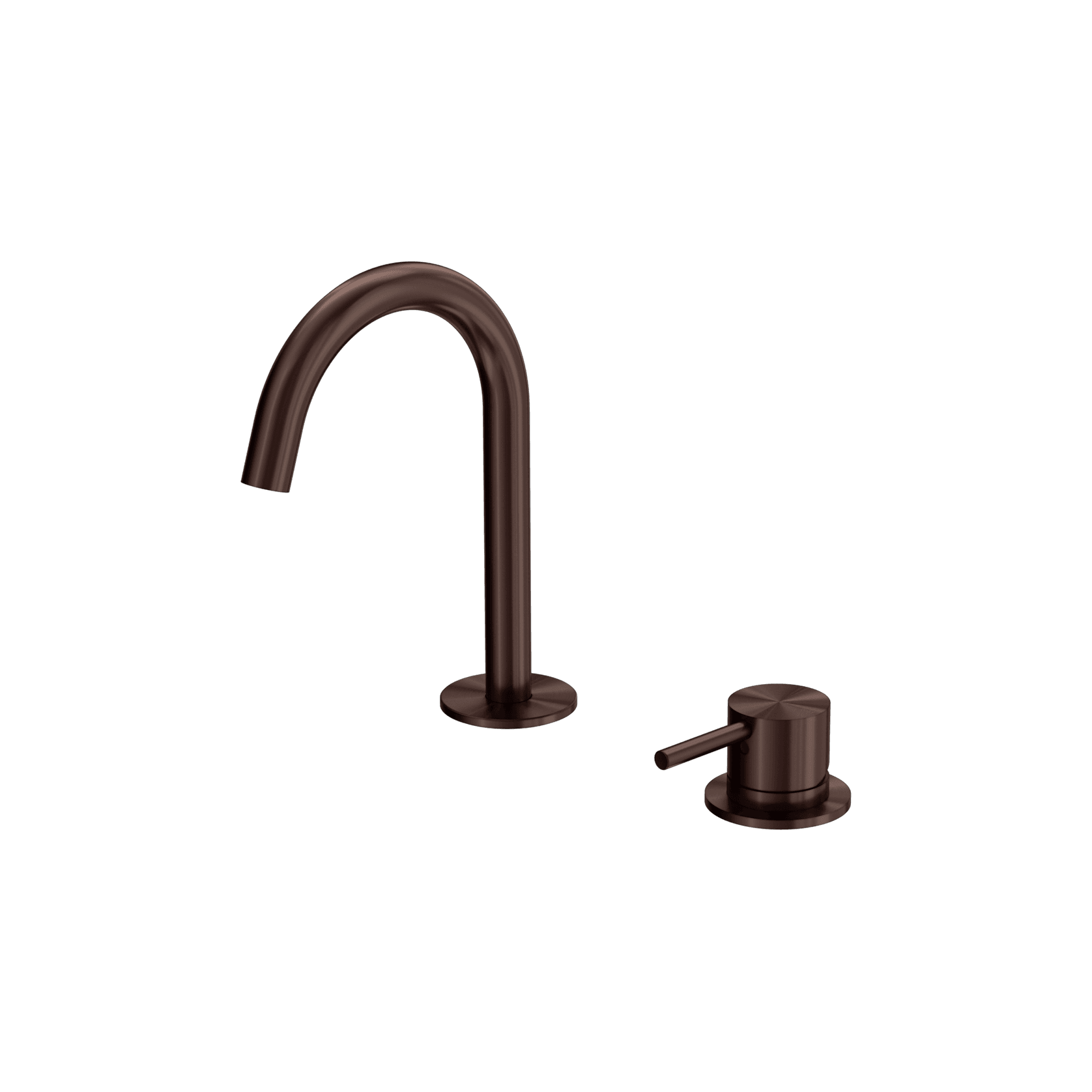 Mecca Hob Basin Mixer Set Arc Spout Rome Bronze gallery detail image