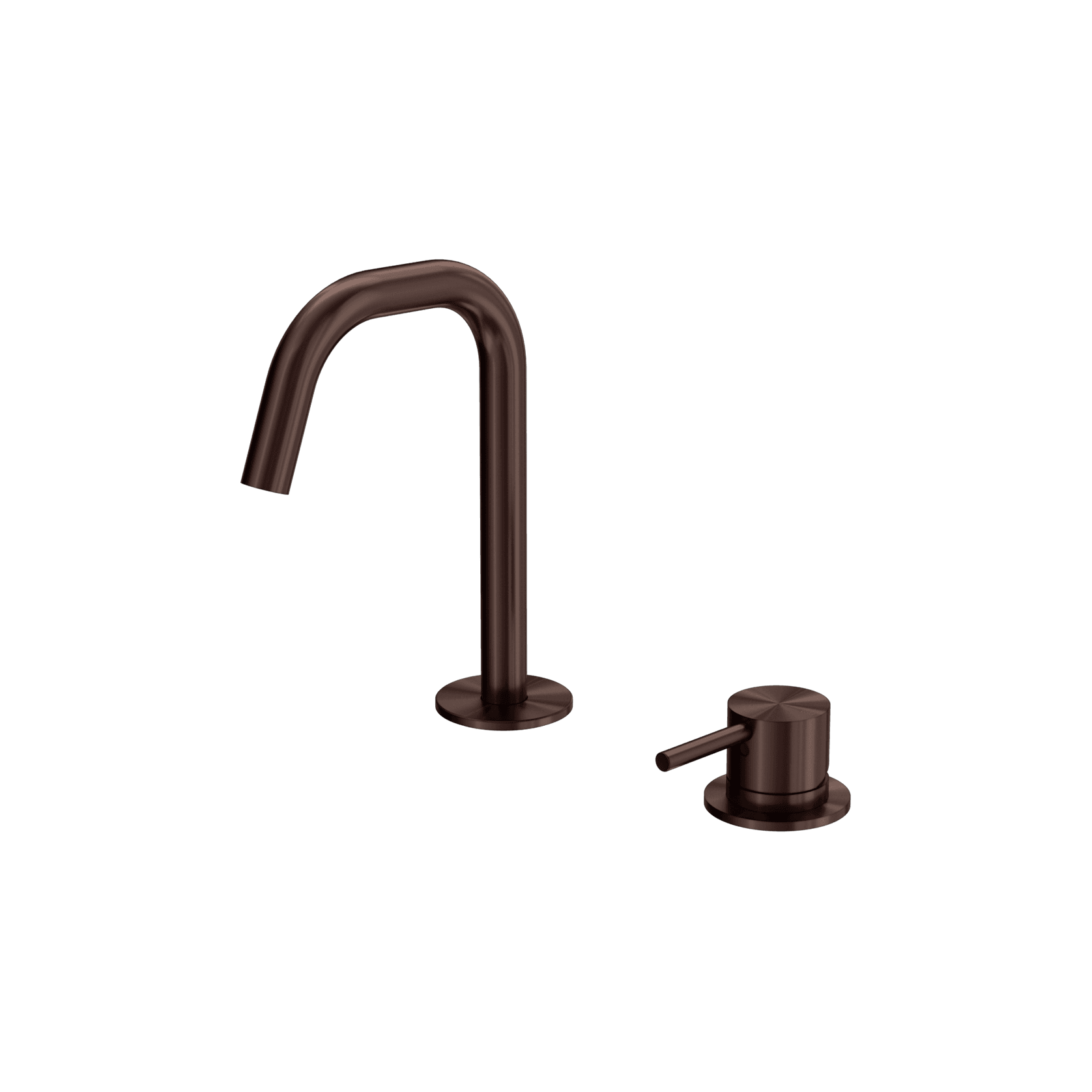 Mecca Hob Basin Mixer Set Edge Spout Rome Bronze gallery detail image