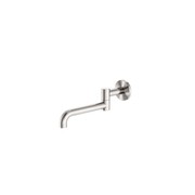 Mecca Wall Mounted Swivel Bath Spout Only 225mm Brushed Nickel gallery detail image