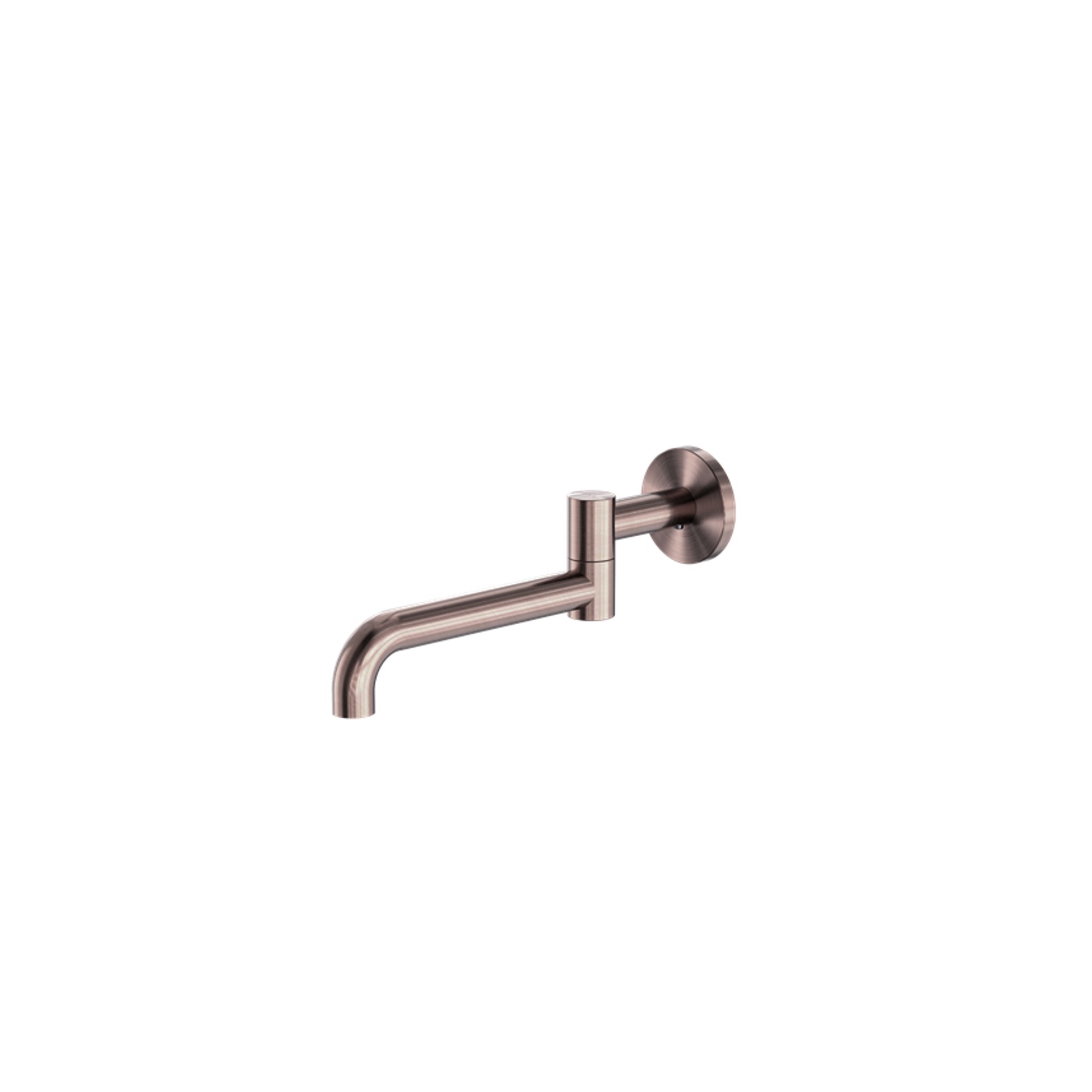 Mecca Wall Mounted Swivel Bath Spout Only 225mm Brushed Bronze gallery detail image