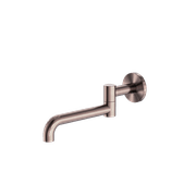 Mecca Wall Mounted Swivel Bath Spout Only 225mm Brushed Bronze gallery detail image