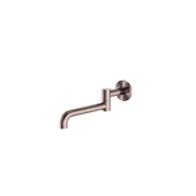 Mecca Wall Mounted Swivel Bath Spout Only 225mm Brushed Bronze gallery detail image