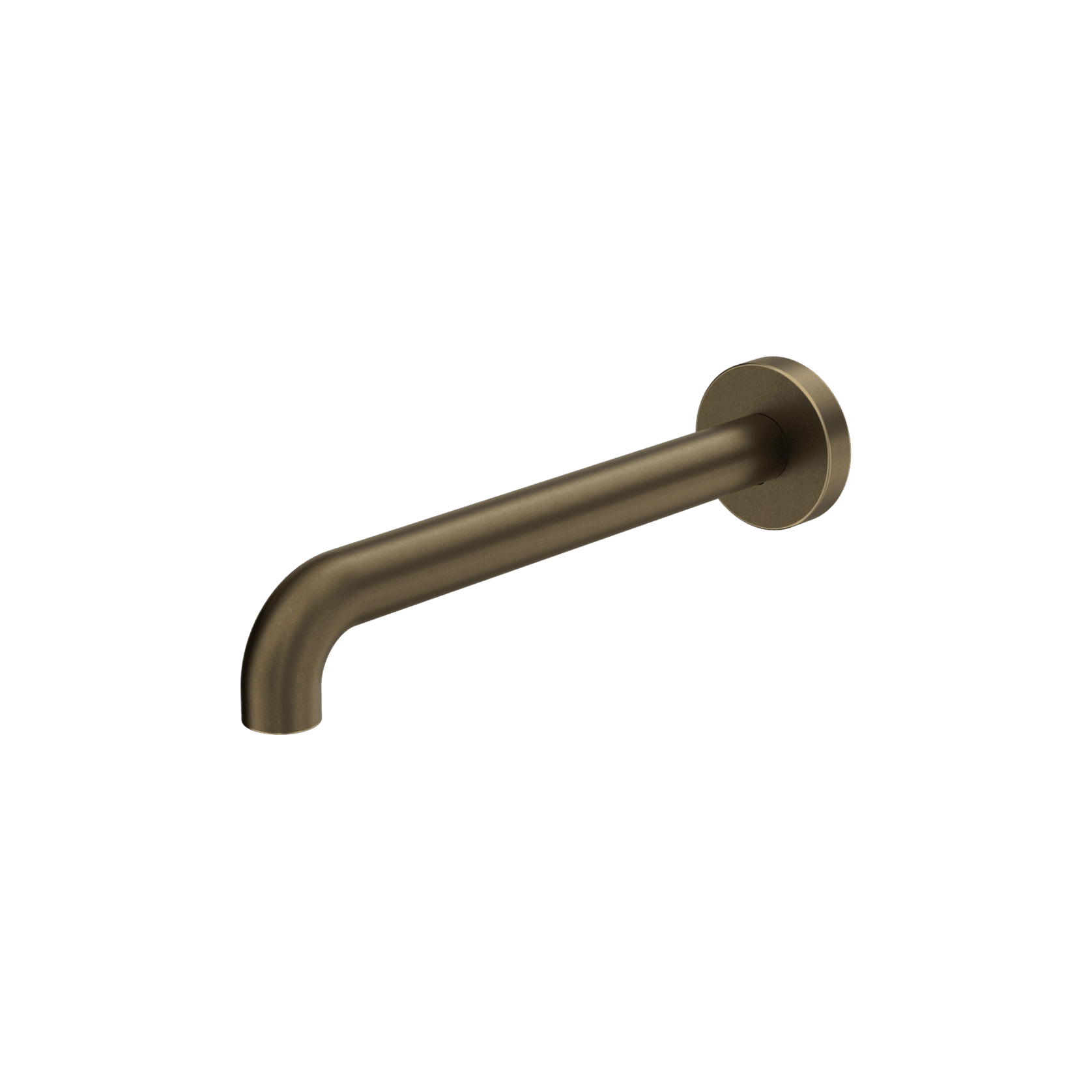 Mecca Basin/Bath Spout Only 230mm II Tumbled Antique Brass gallery detail image