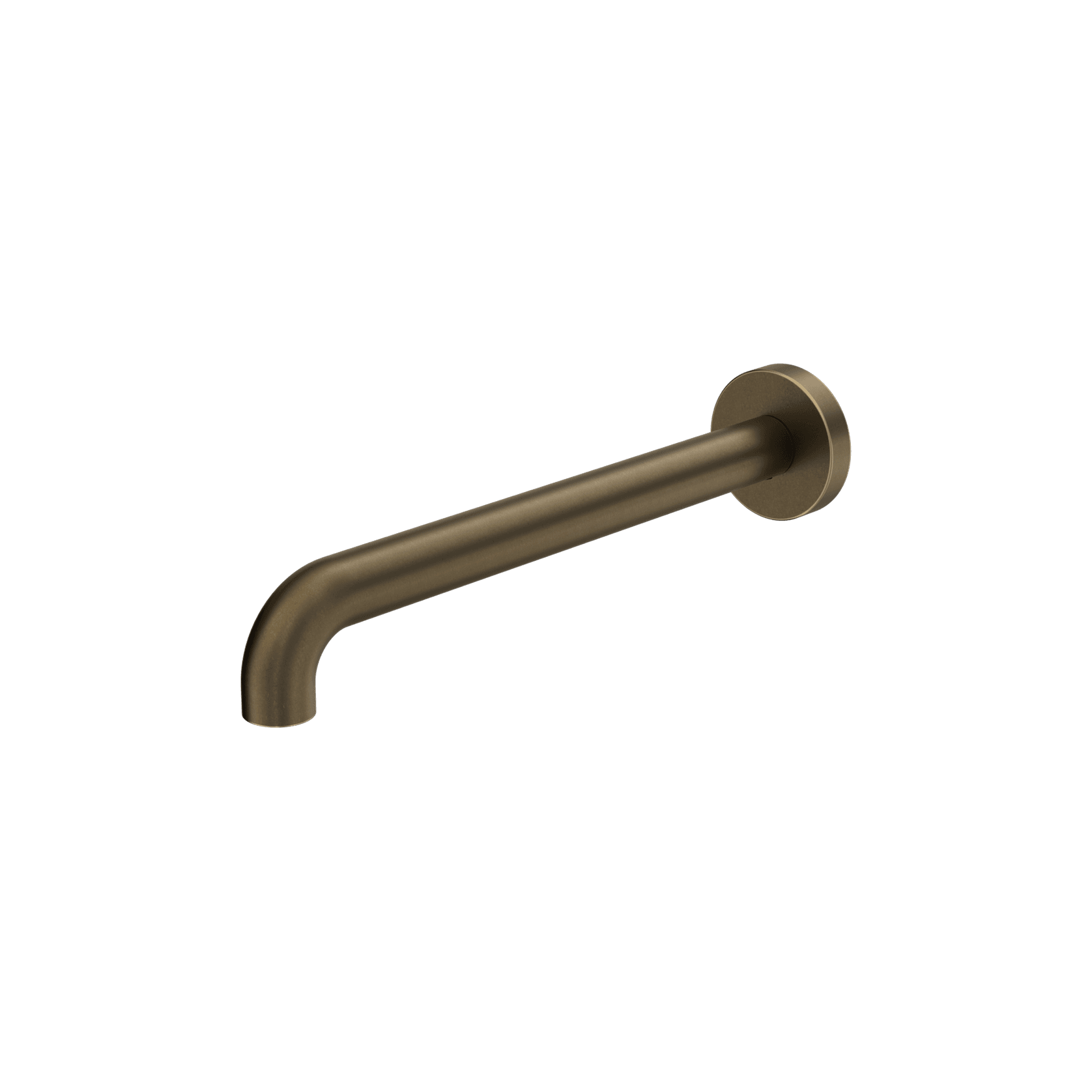 Mecca Basin/Bath Spout Only 260mm II Tumbled Antique Brass gallery detail image