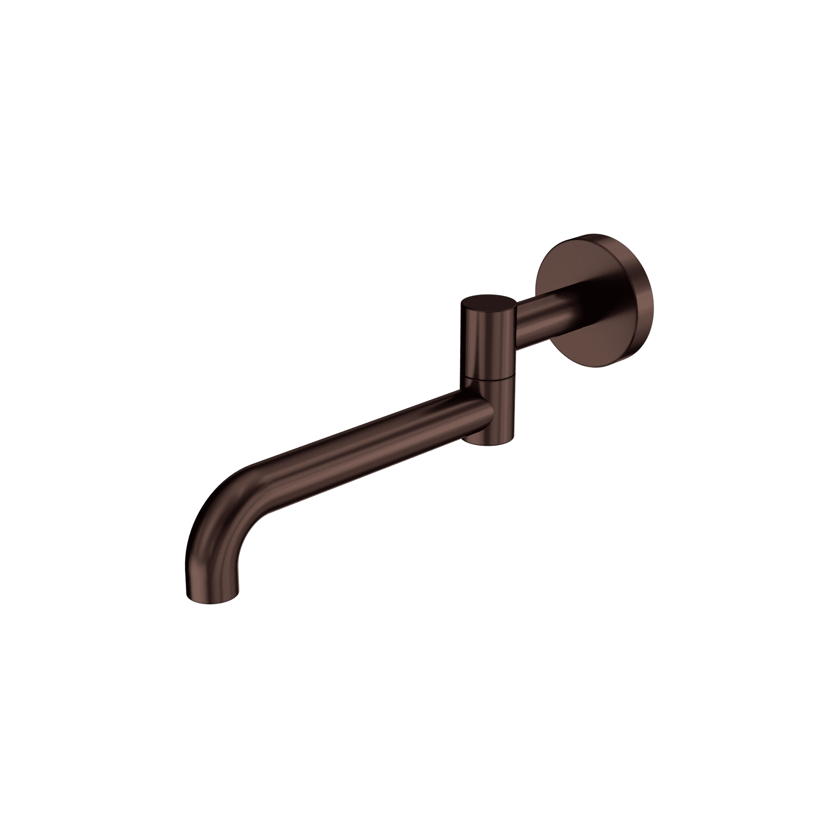 Mecca Wall Mounted Swivel Bath Spout Only 225mm II Rome Bronze gallery detail image