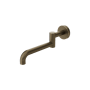 Mecca Wall Mounted Swivel Bath Spout Only 225mm II Tumbled Antique Brass gallery detail image