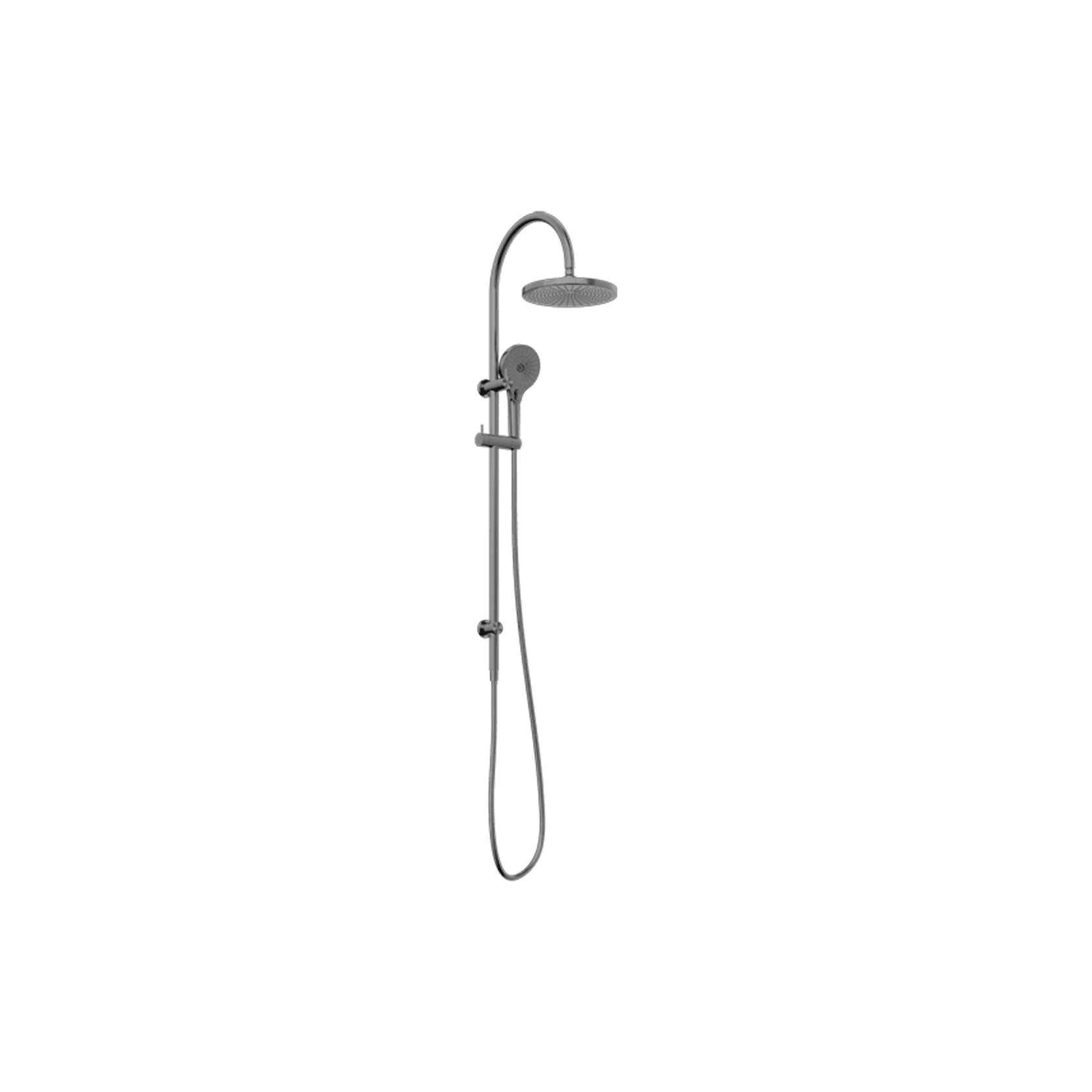 Mecca Twin Shower Gun Metal gallery detail image