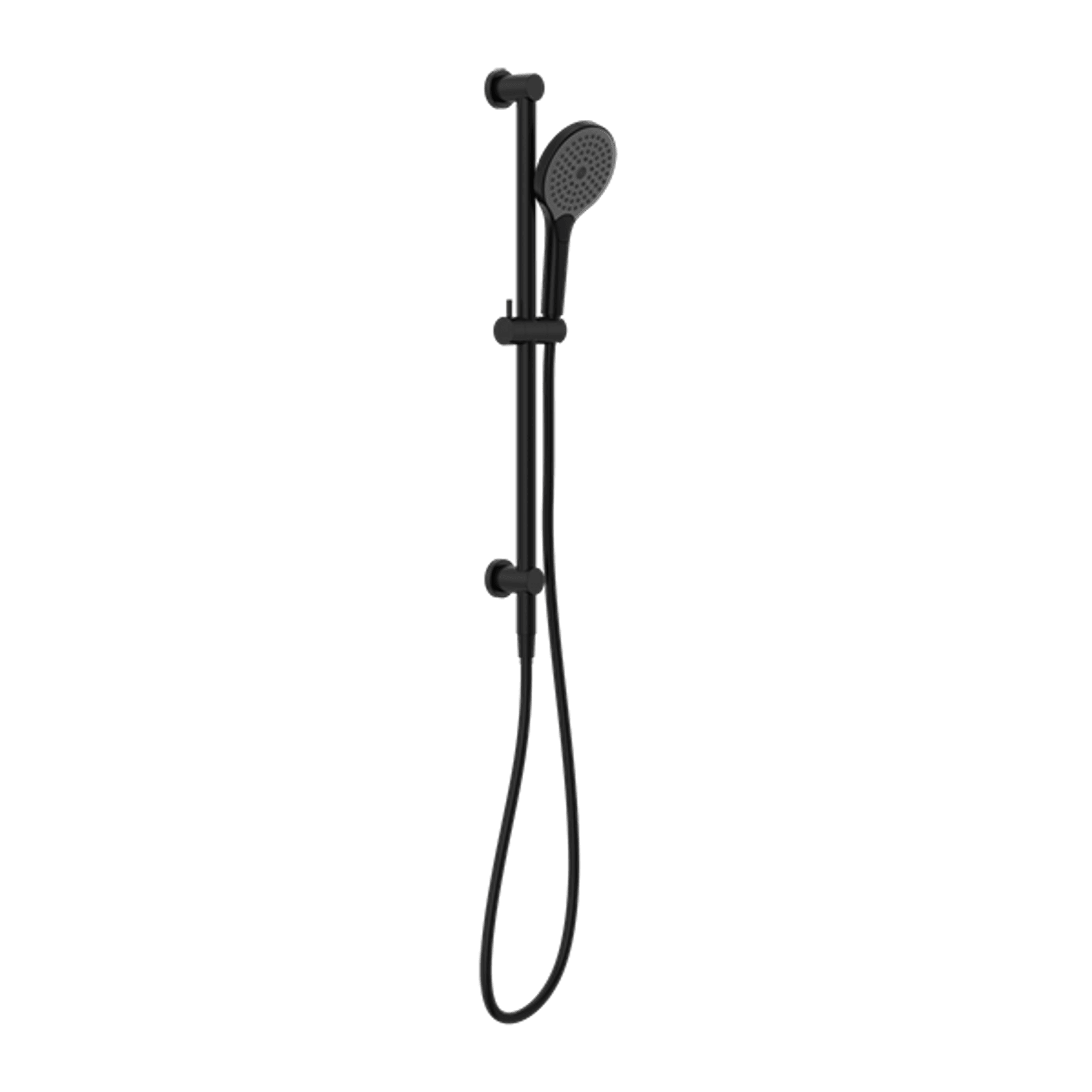 Mecca Shower Rail With Air Shower II Matte Black gallery detail image